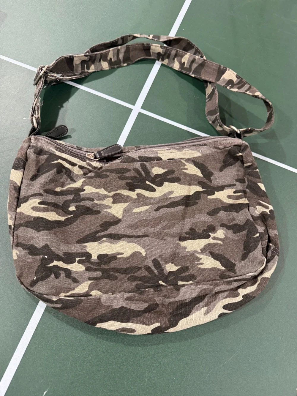 Men's Camouflage Messenger Bag - Camo Pattern